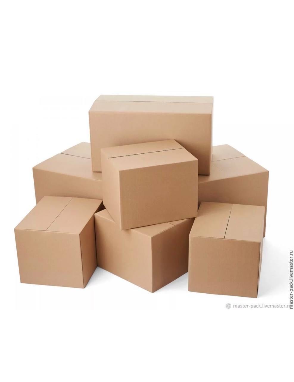 Картонные ящики. Гофрокороб трехслойный 150*150*150 мм - т22. Картонные коробки. Коробки картонные упаковочные. Картон коробки.